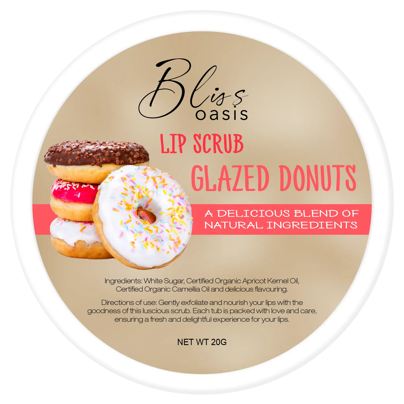 Bliss Glazed Donuts Lip Scrub - Image 2