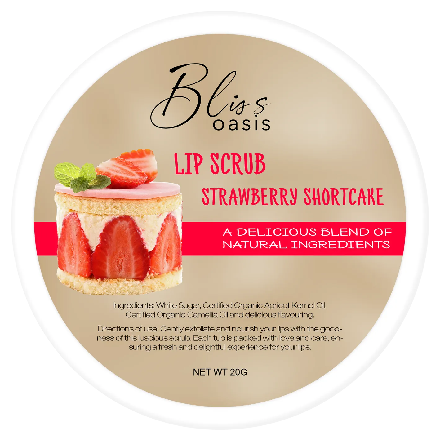 Bliss Strawberry Shortcake Lip Scrub - Image 2
